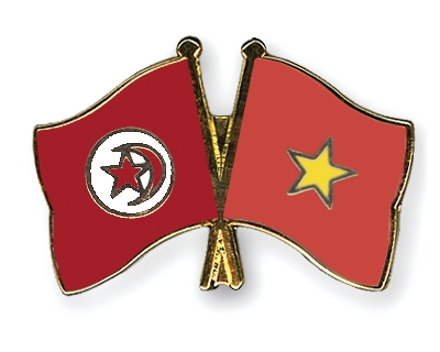 Fahnen Pins Tunesien Vietnam