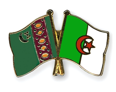 Fahnen Pins Turkmenistan Algerien