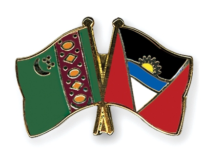 Fahnen Pins Turkmenistan Antigua-und-Barbuda