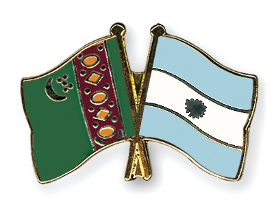 Fahnen Pins Turkmenistan Argentinien