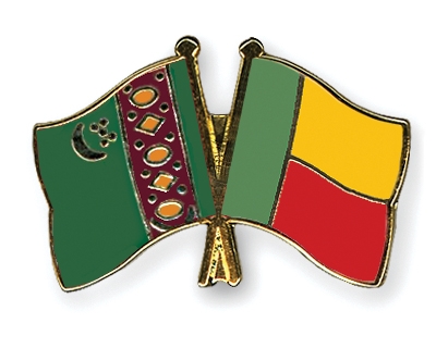 Fahnen Pins Turkmenistan Benin