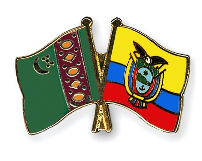 Fahnen Pins Turkmenistan Ecuador