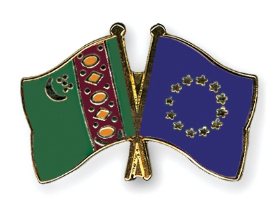 Fahnen Pins Turkmenistan Europa