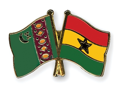 Fahnen Pins Turkmenistan Ghana