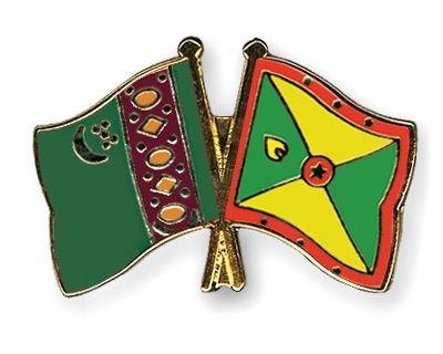 Fahnen Pins Turkmenistan Grenada