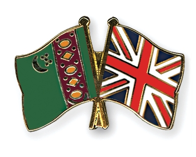 Fahnen Pins Turkmenistan Grossbritannien
