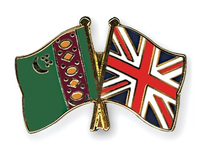 Fahnen Pins Turkmenistan Grossbritannien