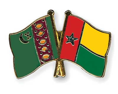 Fahnen Pins Turkmenistan Guinea-Bissau