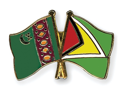 Fahnen Pins Turkmenistan Guyana