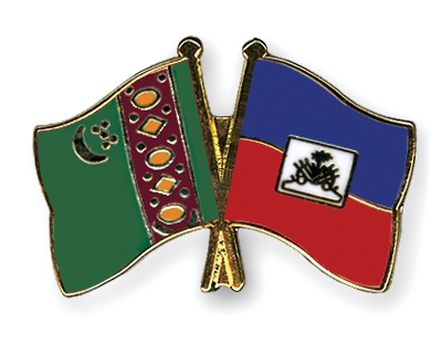 Fahnen Pins Turkmenistan Haiti