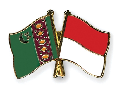 Fahnen Pins Turkmenistan Indonesien