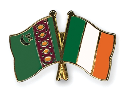 Fahnen Pins Turkmenistan Irland