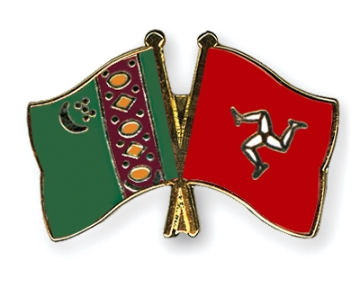 Fahnen Pins Turkmenistan Isle-of-Man