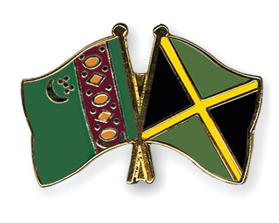 Fahnen Pins Turkmenistan Jamaika
