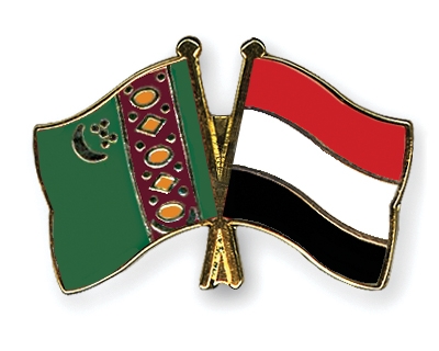 Fahnen Pins Turkmenistan Jemen