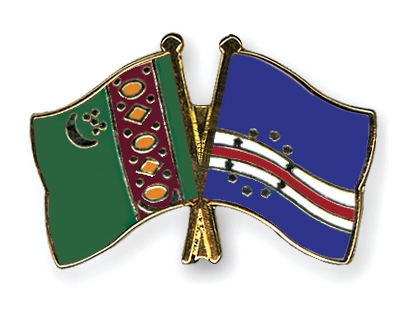 Fahnen Pins Turkmenistan Kap-Verde