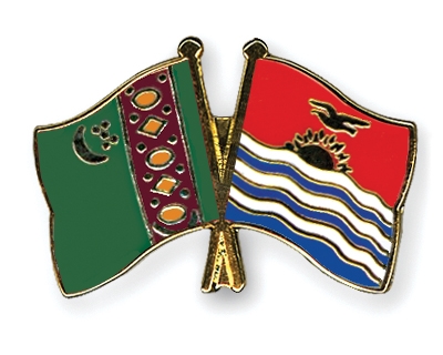 Fahnen Pins Turkmenistan Kiribati