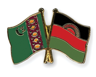 Fahnen Pins Turkmenistan Malawi