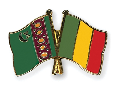 Fahnen Pins Turkmenistan Mali