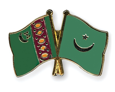 Fahnen Pins Turkmenistan Mauretanien