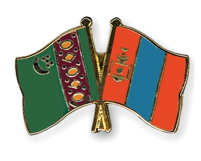 Fahnen Pins Turkmenistan Mongolei