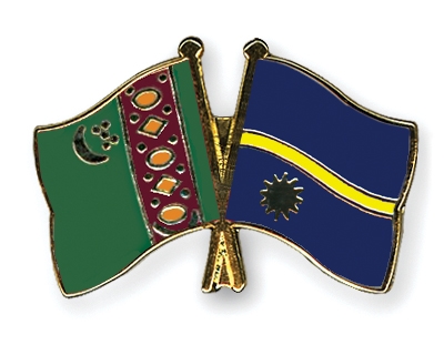 Fahnen Pins Turkmenistan Nauru