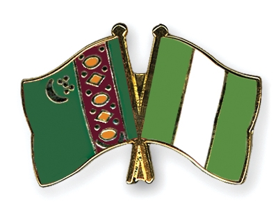 Fahnen Pins Turkmenistan Nigeria