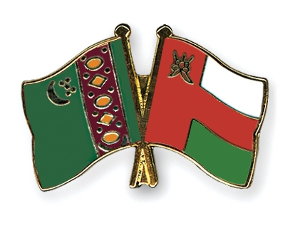 Fahnen Pins Turkmenistan Oman