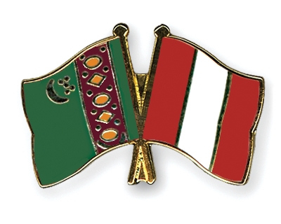 Fahnen Pins Turkmenistan Peru