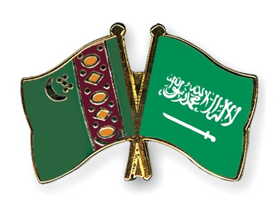 Fahnen Pins Turkmenistan Saudi-Arabien