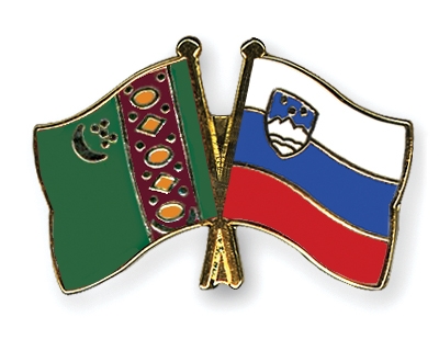 Fahnen Pins Turkmenistan Slowenien