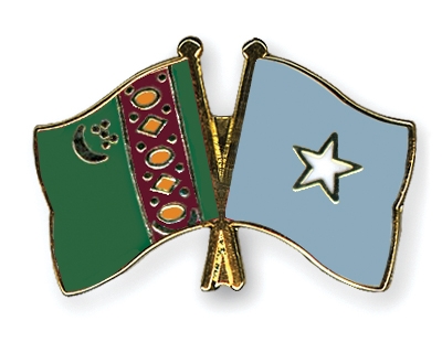 Fahnen Pins Turkmenistan Somalia