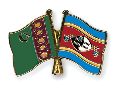 Fahnen Pins Turkmenistan Swasiland