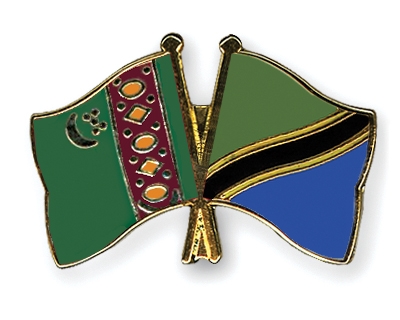 Fahnen Pins Turkmenistan Tansania