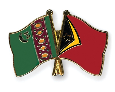 Fahnen Pins Turkmenistan Timor-Leste