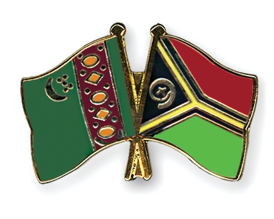 Fahnen Pins Turkmenistan Vanuatu