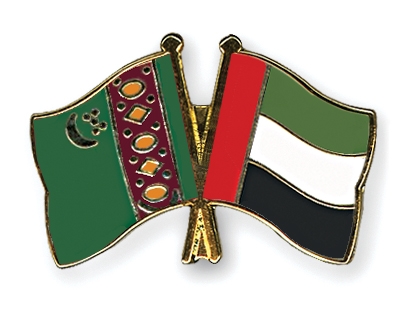Fahnen Pins Turkmenistan Ver-Arab-Emirate