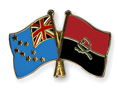 Fahnen Pins Tuvalu Angola