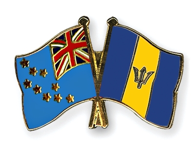 Fahnen Pins Tuvalu Barbados