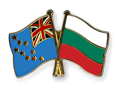 Fahnen Pins Tuvalu Bulgarien