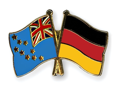 Fahnen Pins Tuvalu Deutschland