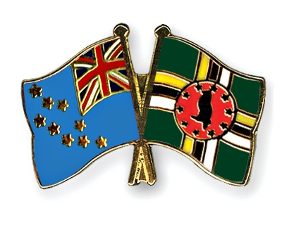 Fahnen Pins Tuvalu Dominica