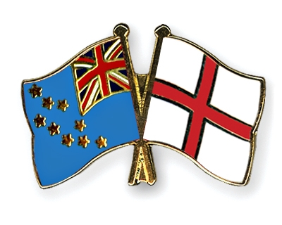 Fahnen Pins Tuvalu England