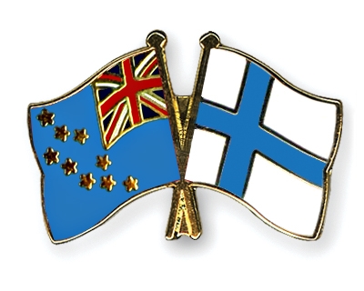 Fahnen Pins Tuvalu Finnland