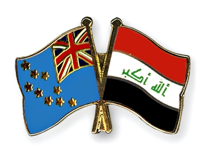 Fahnen Pins Tuvalu Irak
