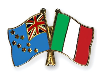 Fahnen Pins Tuvalu Italien