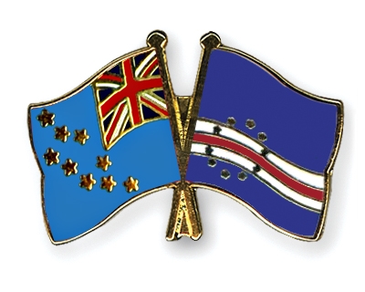 Fahnen Pins Tuvalu Kap-Verde
