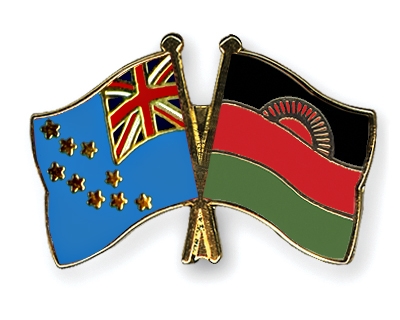 Fahnen Pins Tuvalu Malawi