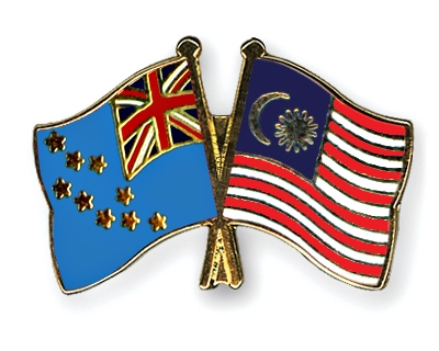 Fahnen Pins Tuvalu Malaysia