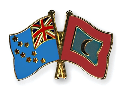Fahnen Pins Tuvalu Malediven